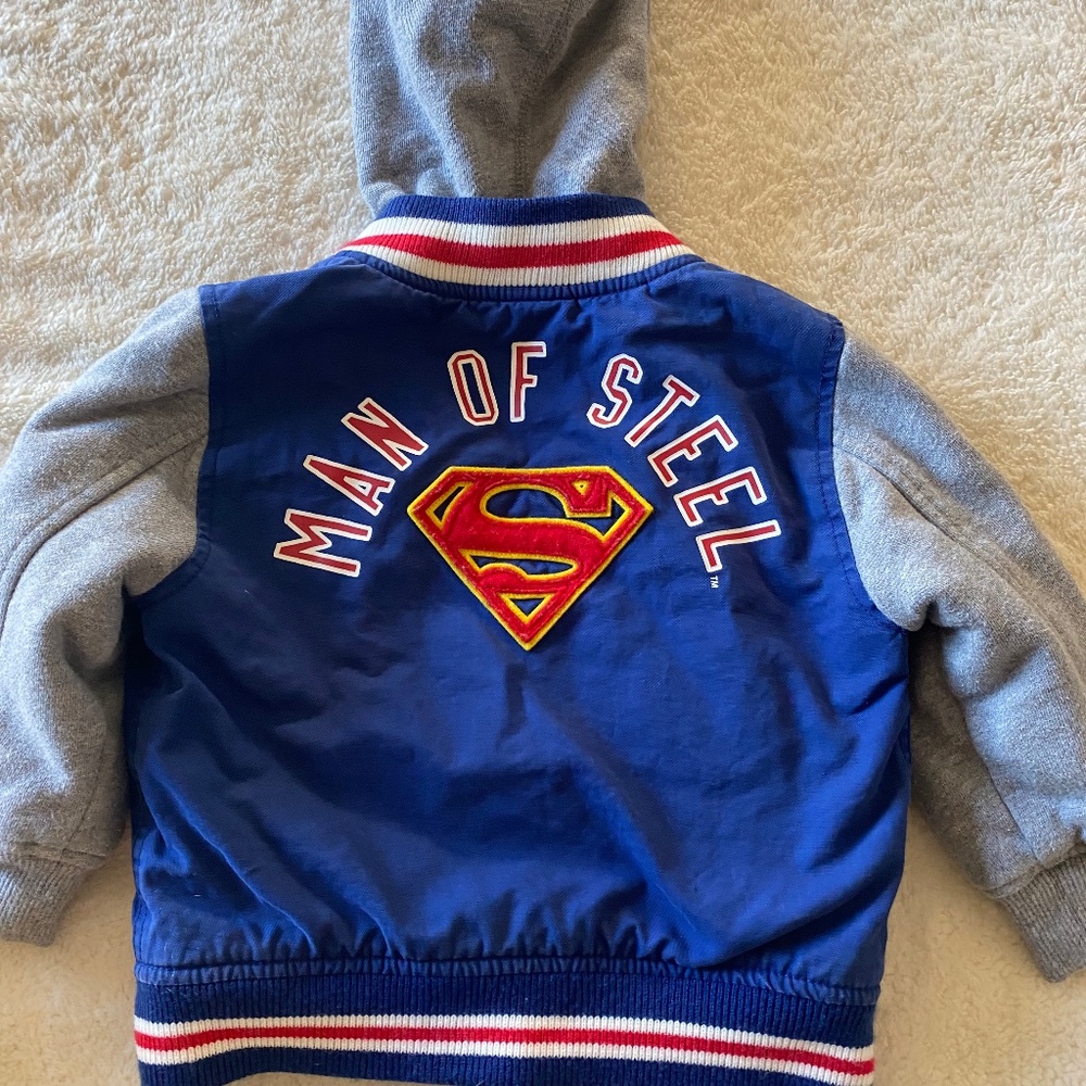 Baby Gap Superman hooded Jacket 2 year